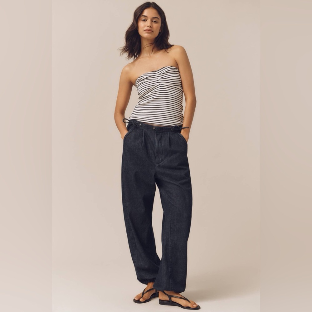 Women’s Anthropologie Pilcro Midrise Dark Blue Jogger Jeans